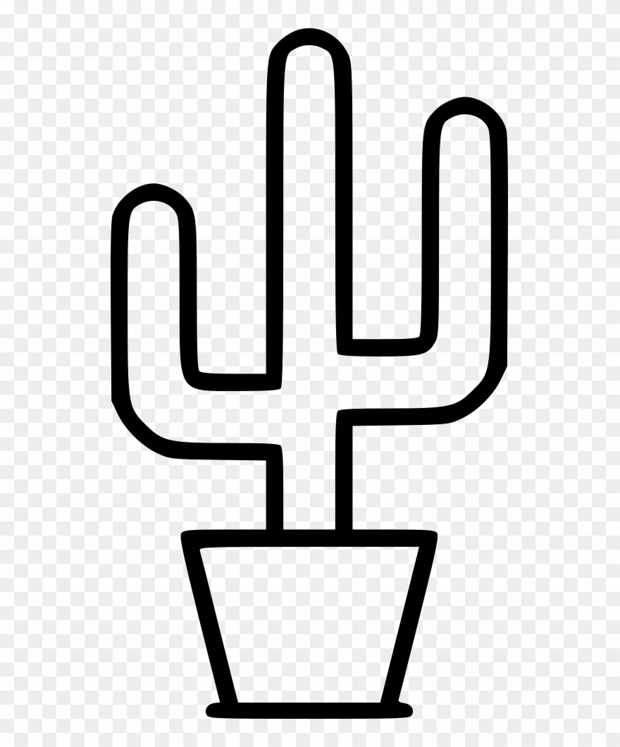 Cactus Pot Svg Png Icon Free Download - Icon Clipart