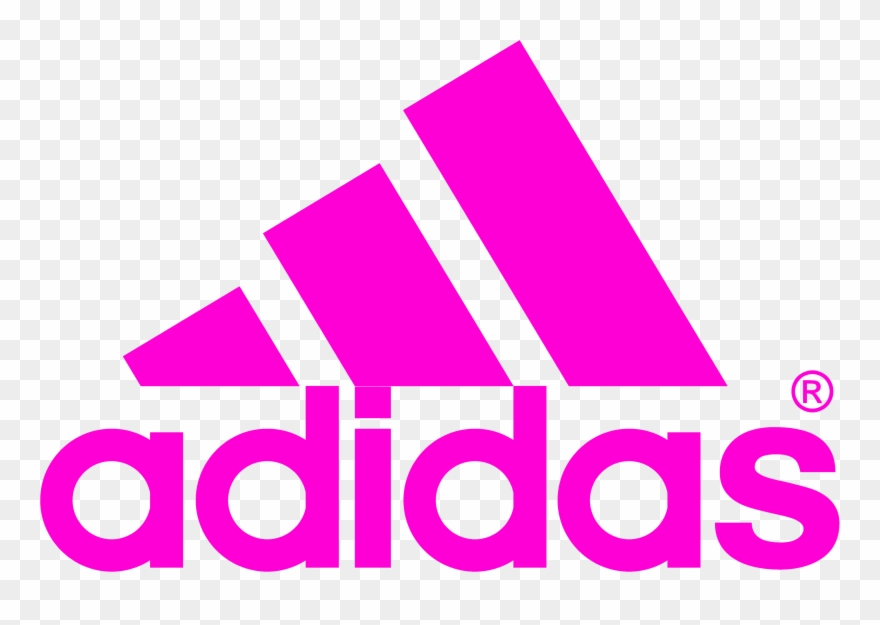 Adidas Logo Png - Pink Adidas Logo Transparent Clipart