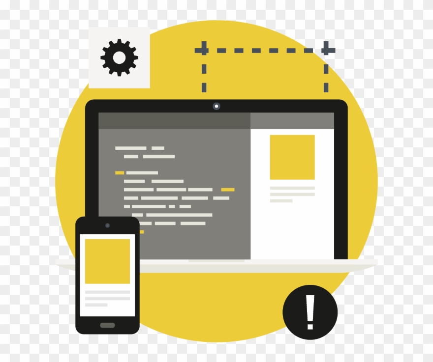 Graphic Of Laptop And Mobile Phone - Smartphone Clipart