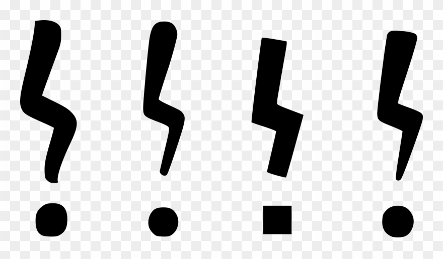 Jacobs Conceived His Graceful, Zigzag Ironic Exclamation - Fun Exclamation Points Clipart