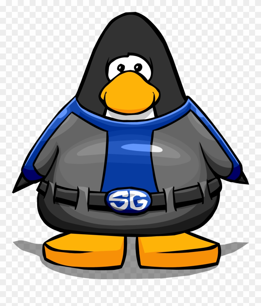 Shadow Guy Costume On Player Card - Club Penguin Coffee Apron Clipart