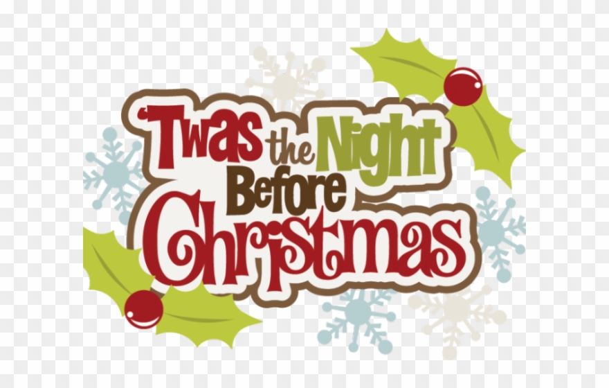 Merry Christmas Clipart Church - Twas The Night Before Christmas - Png Download