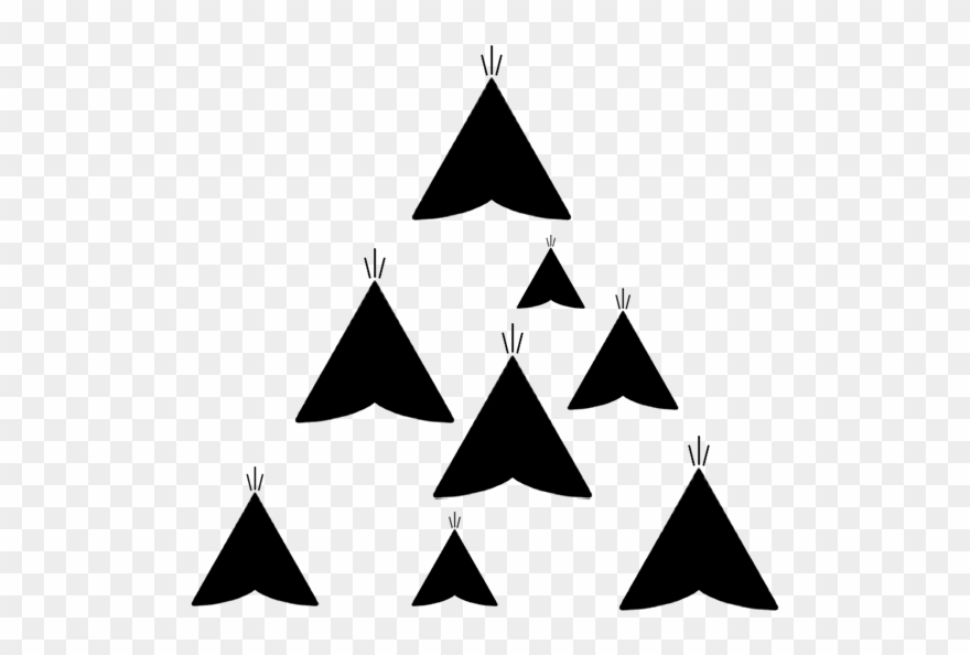 At Its Core, Digital Powwow Is A Gathering Of Talent - Black Clipart