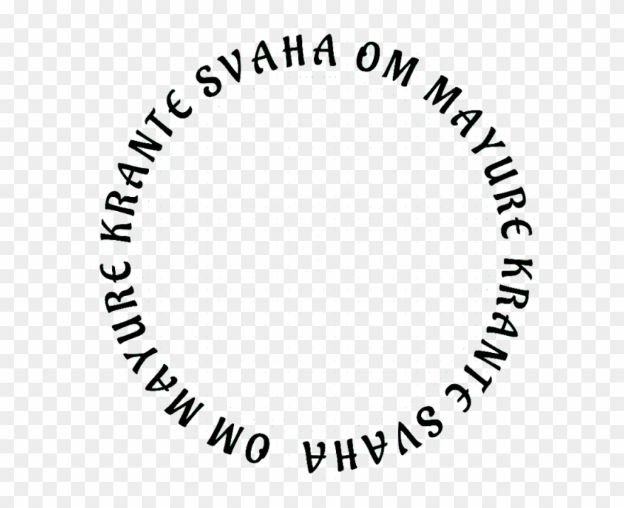Banner Library Library Mahamayuri Mantra In A - Circle Clipart