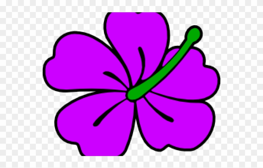 Hibiscus Flower Clipart - Clip Art - Png Download