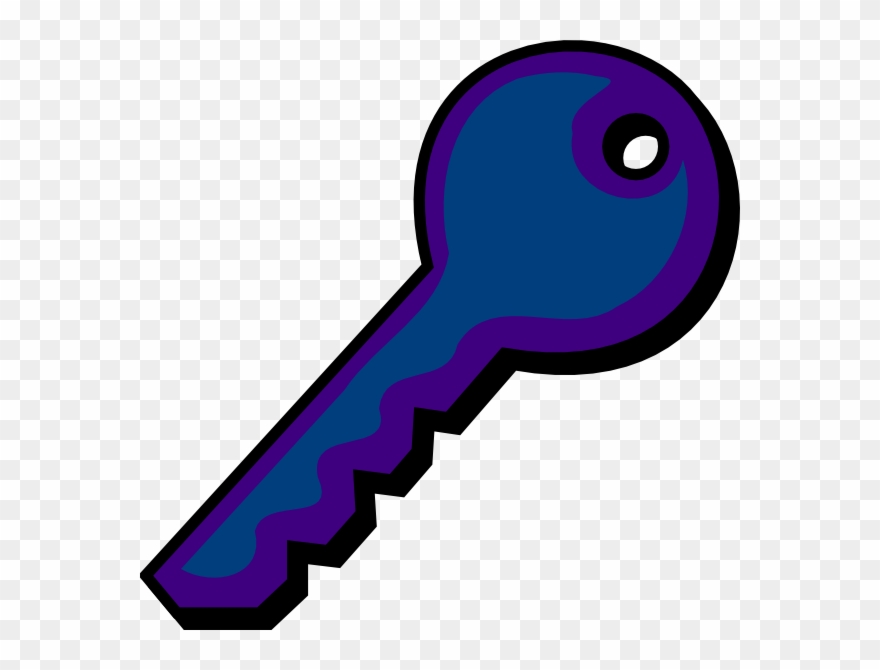 Purple Blue Key Svg Clip Arts 600 X 590 Px - Png Download