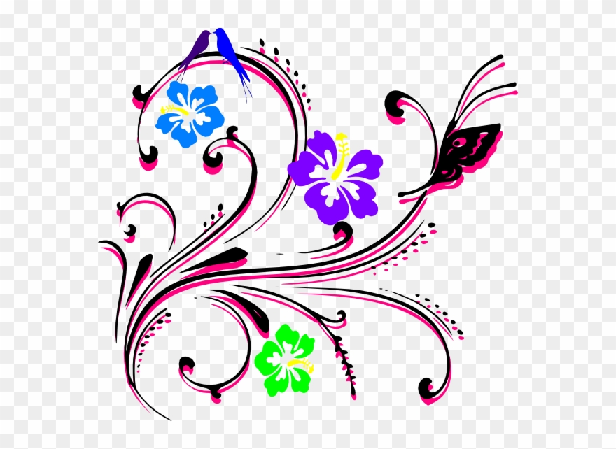Butterfly Border Design Clipart