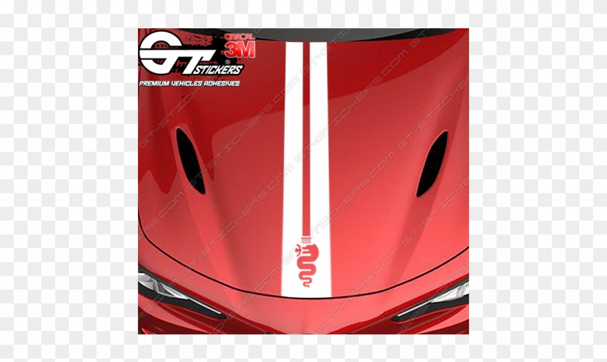 Kit Bande De Capot Alfa Roméo Biscione, Plusieurs Tailles - Computer Case Clipart