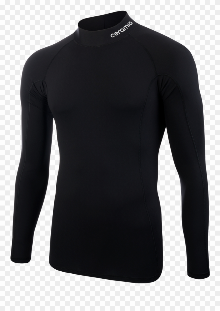 Tous Droits Réservés @ceramiq Wear - Tee Shirt Manche Longue Homme Col Montant Clipart