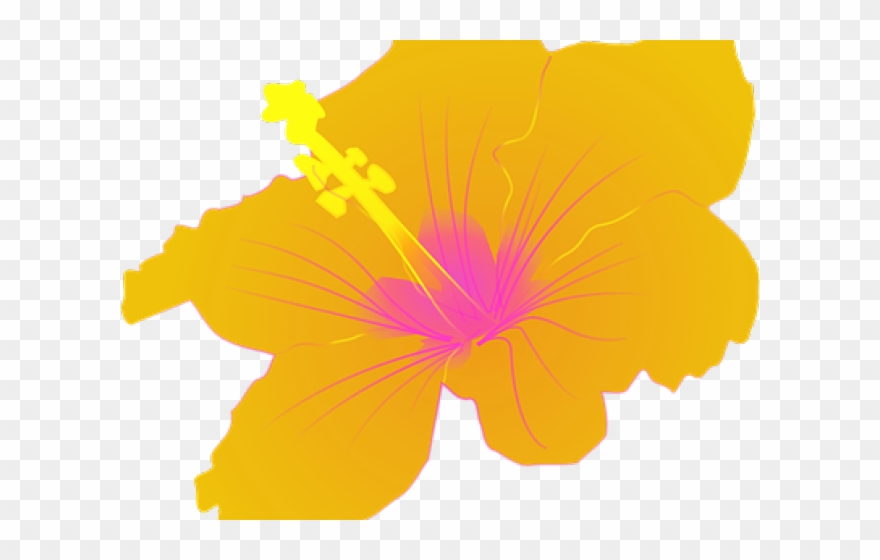 Polynesia Clipart Purple Hawaiian Flower - Hibiscus Clip Art - Png Download