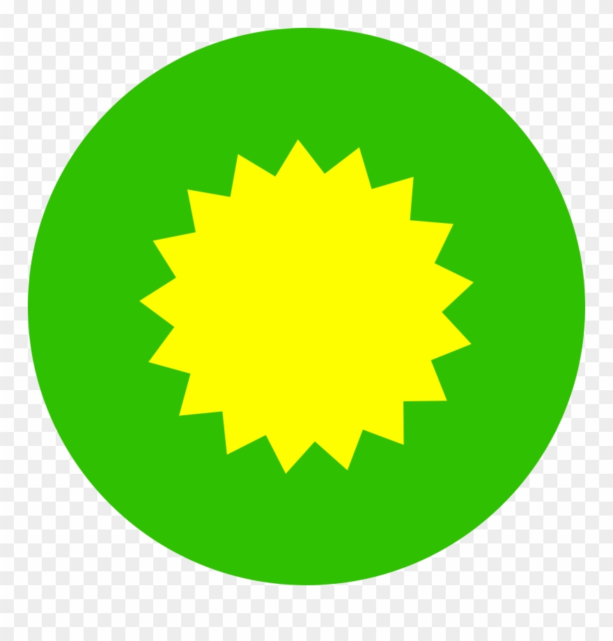 Open - Yellow And Green Circle Clipart