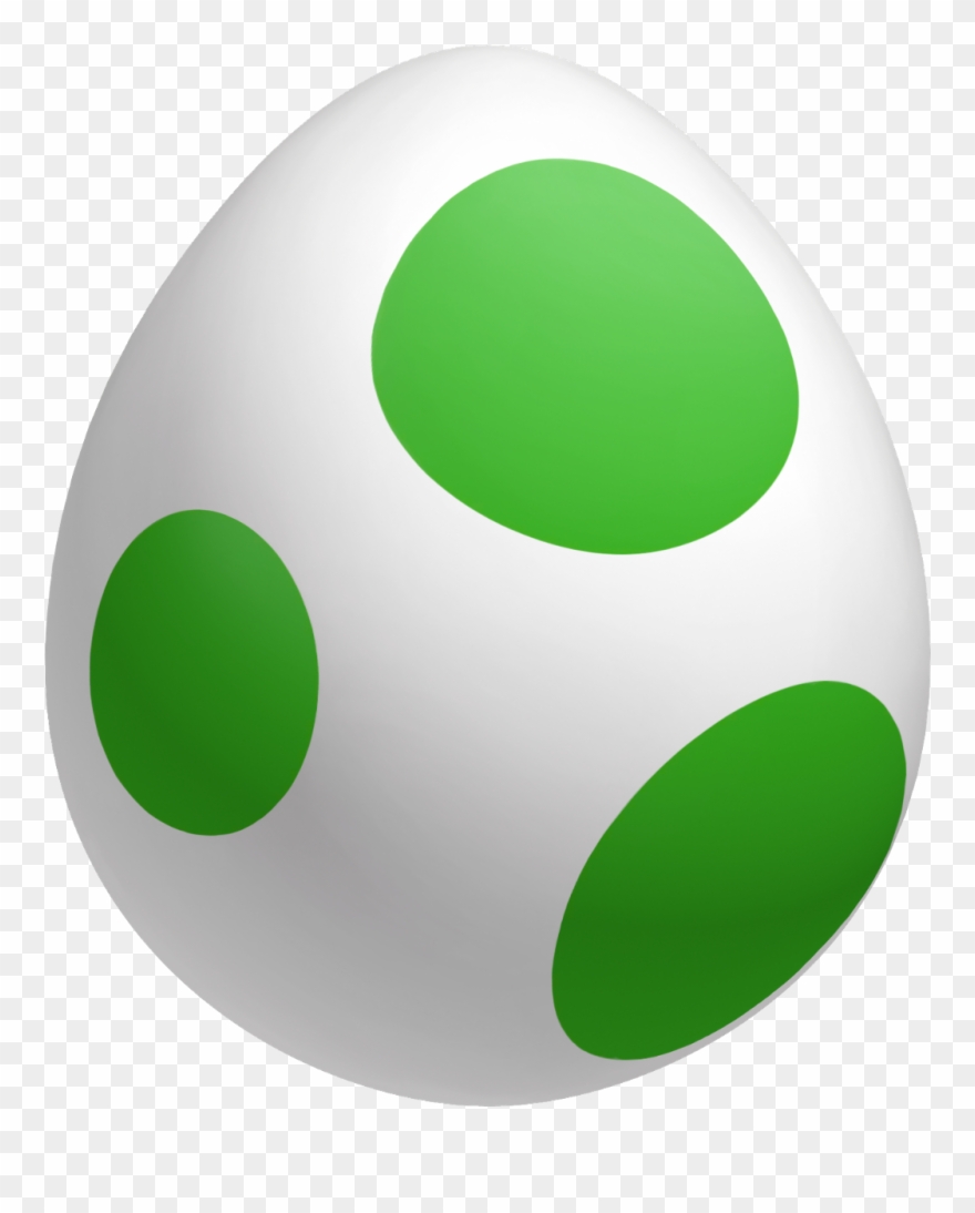 Yoshi Egg Easter Green Cute Kawaii Round Circle Baby - Yoshi Egg Png Clipart