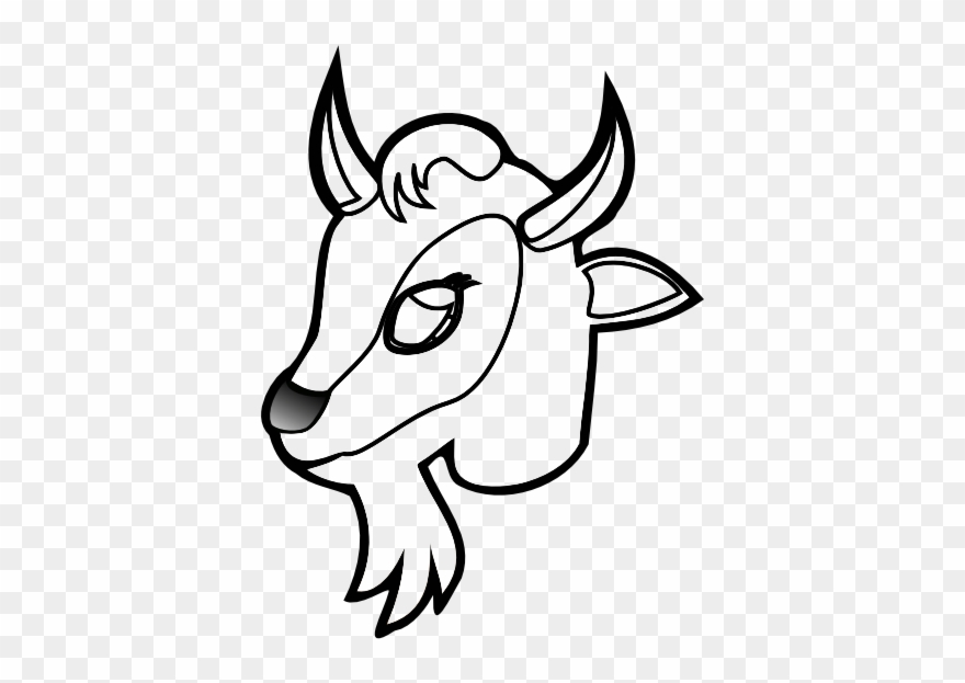 Goat Face Clipart Color 2 - Cau Lac Bo Bong Da - Png Download