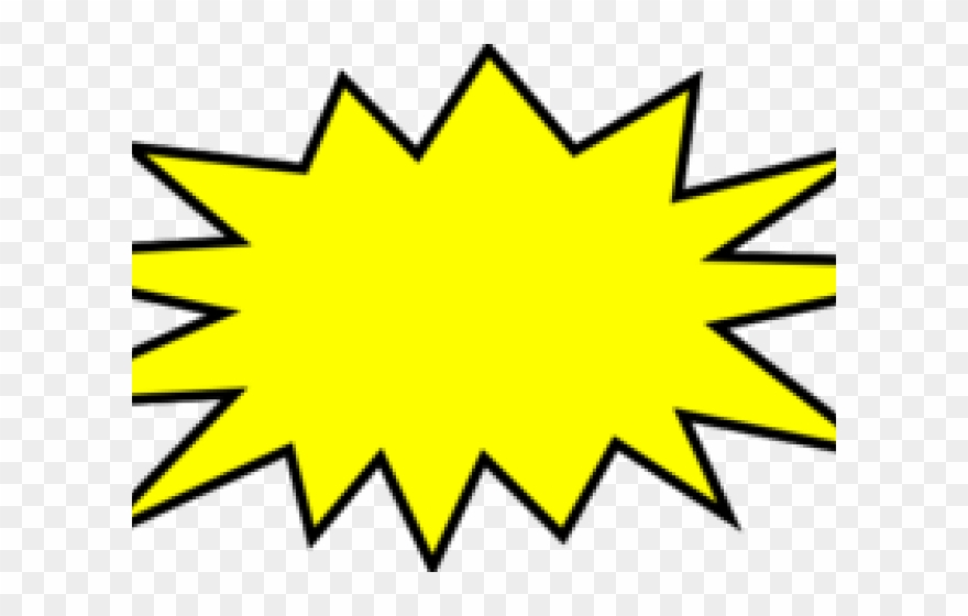 Bubble Clipart Action - Comic Book Pow Bubble - Png Download