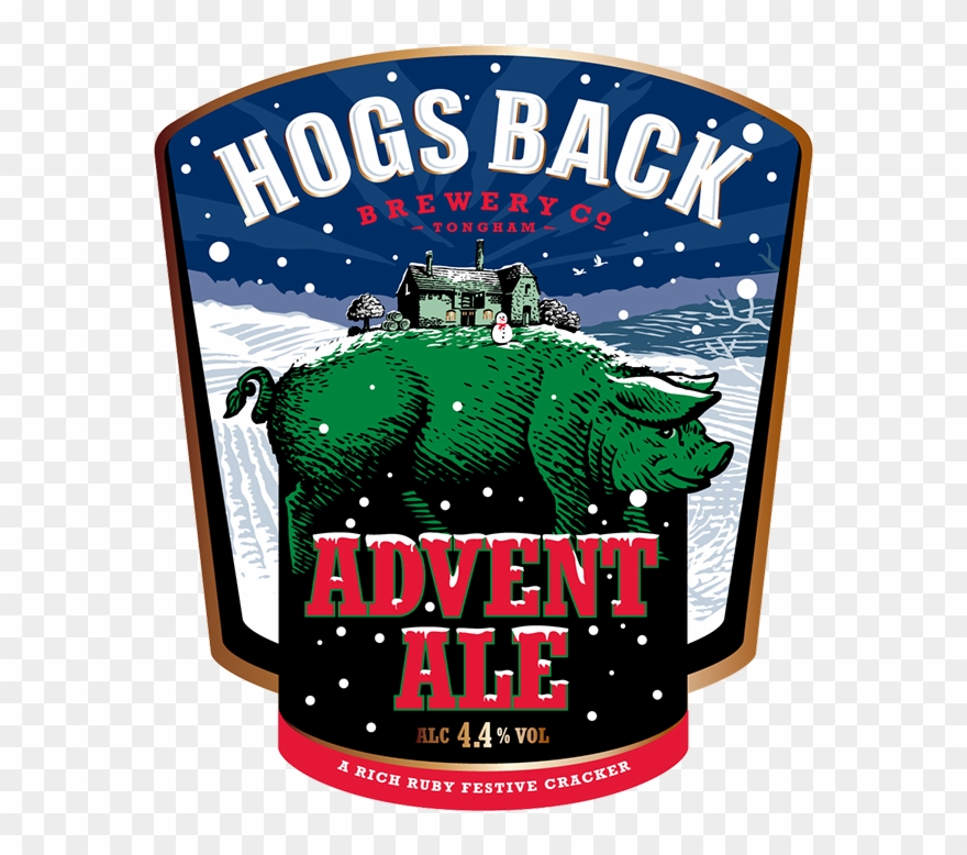 Advent Ale - Hogs Back Yule Hog Clipart