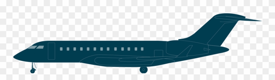Global 6000 Bombardier Business Aircraft Fa 18 Clip - Bombardier Global Express Side - Png Download