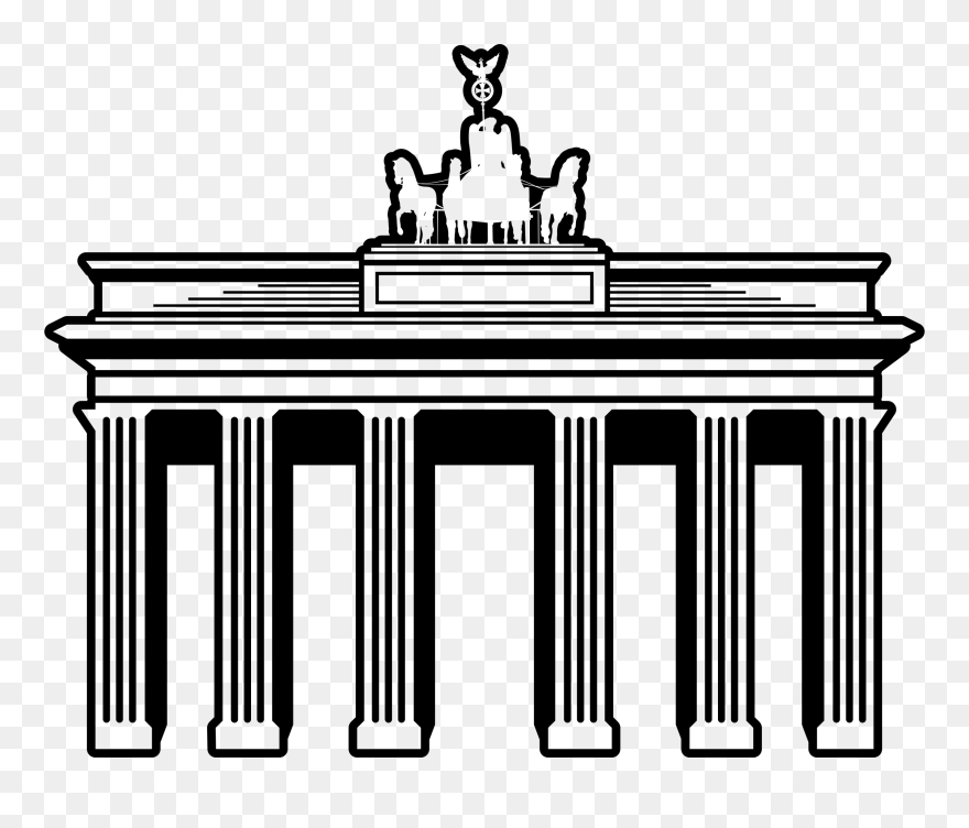 Clip Art Details - Brandenburger Tor Png Transparent Png