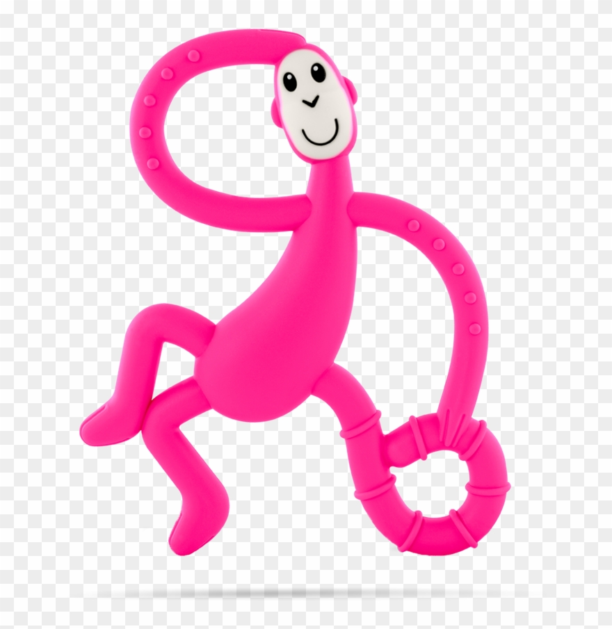 Pink Dancing Monkey Teether - Matchstick Monkey Dancing Monkey Teether Clipart