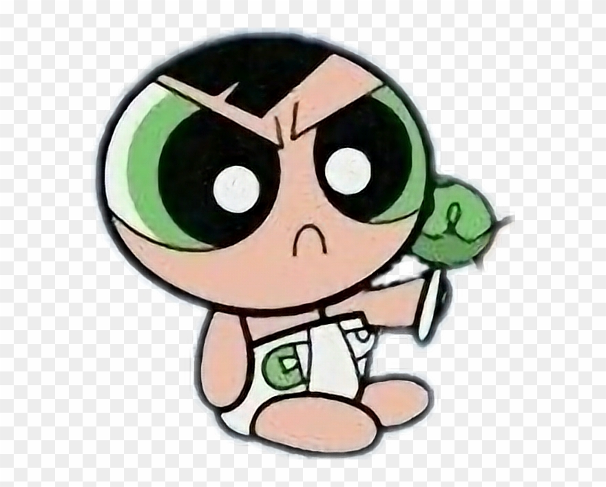 Buttercup Baby Powerpuffgirls Buttercup Cute Baby Sad - Needs A Diaper Change Clipart