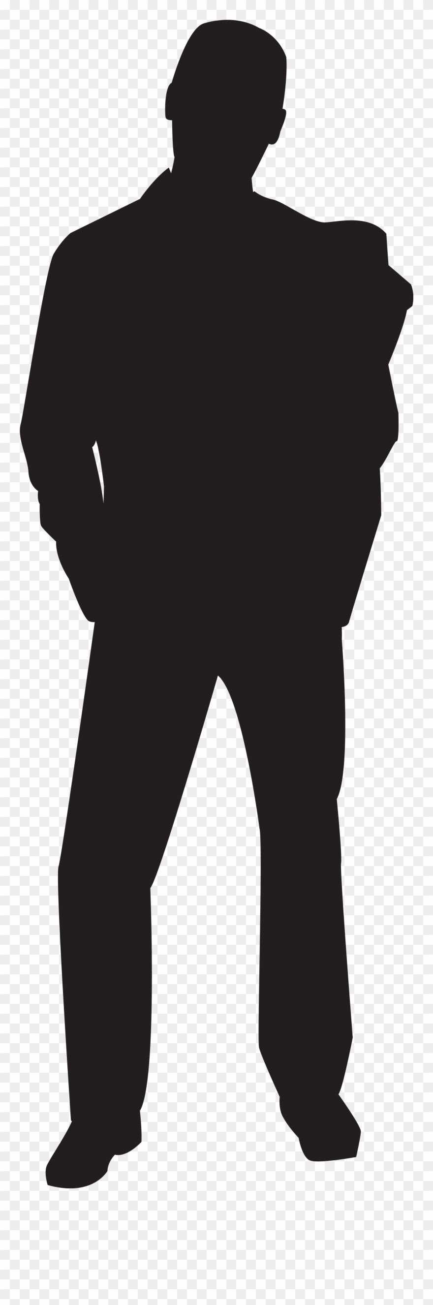 Clip Art Black And White Library Men Clip Art At Getdrawings - Man Silhouette Clip Art - Png Download