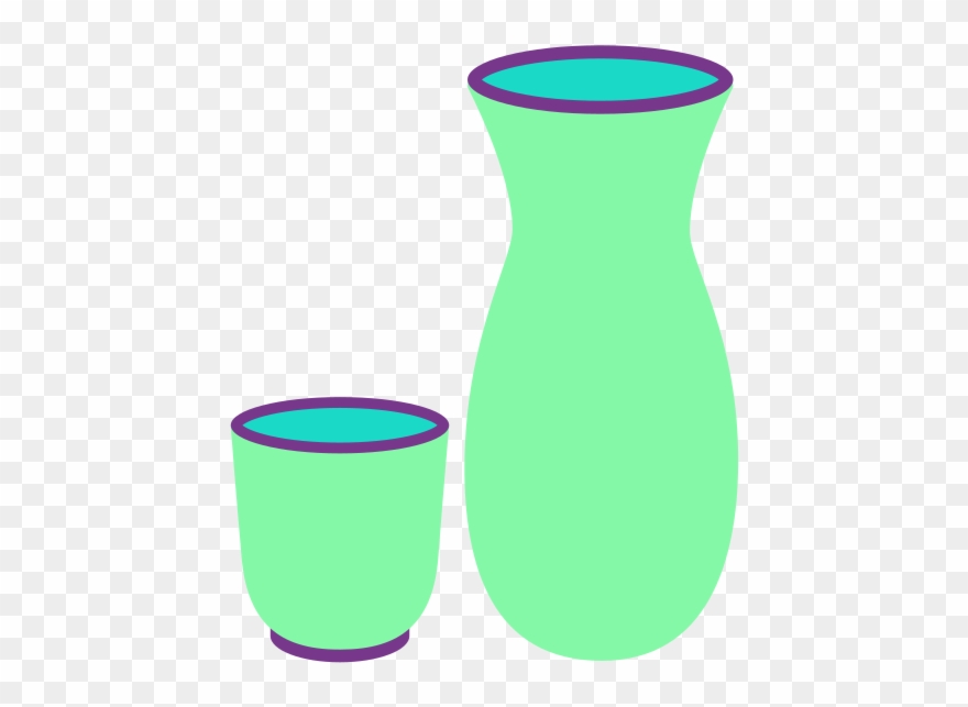 U 1 F 376 Sakebottleandcup - Vase Clipart