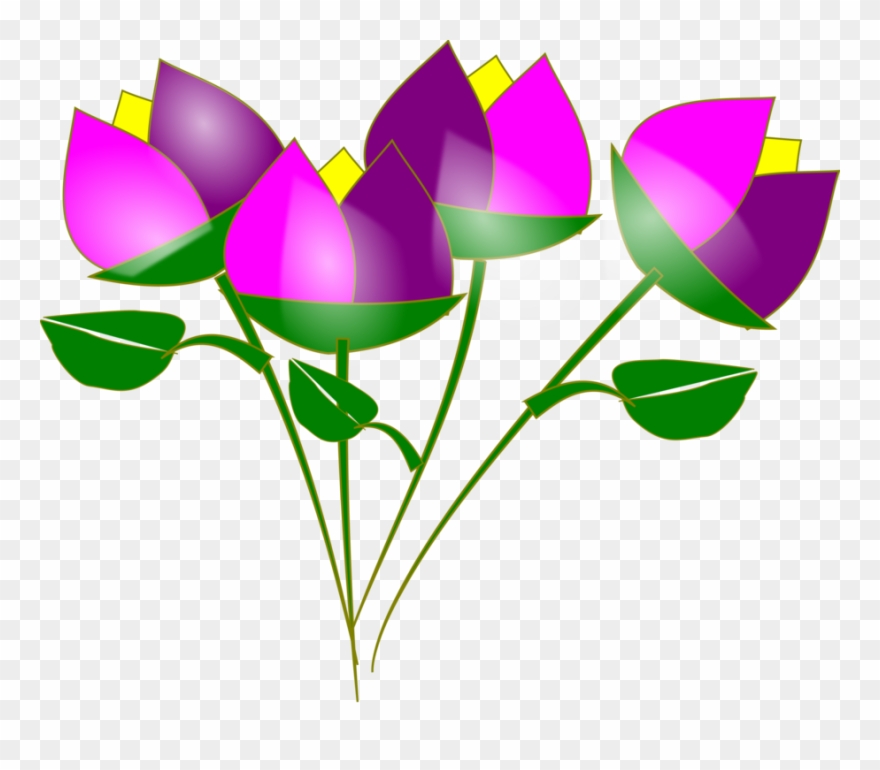 Stylish Decoration Beautiful Flowers Clip Art Free - Png Download