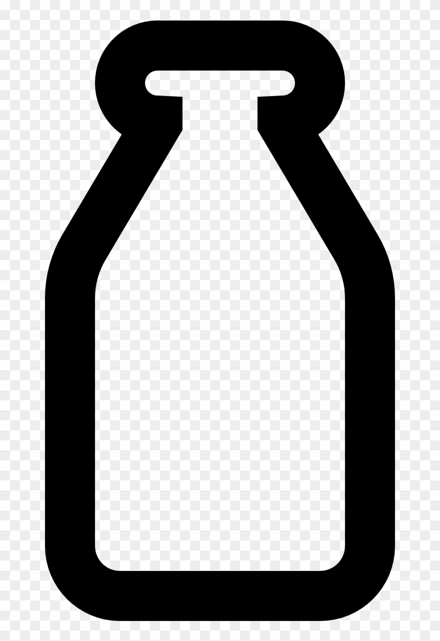 Milk Jug Clipart Small - Glass Milk Bottle - Png Download