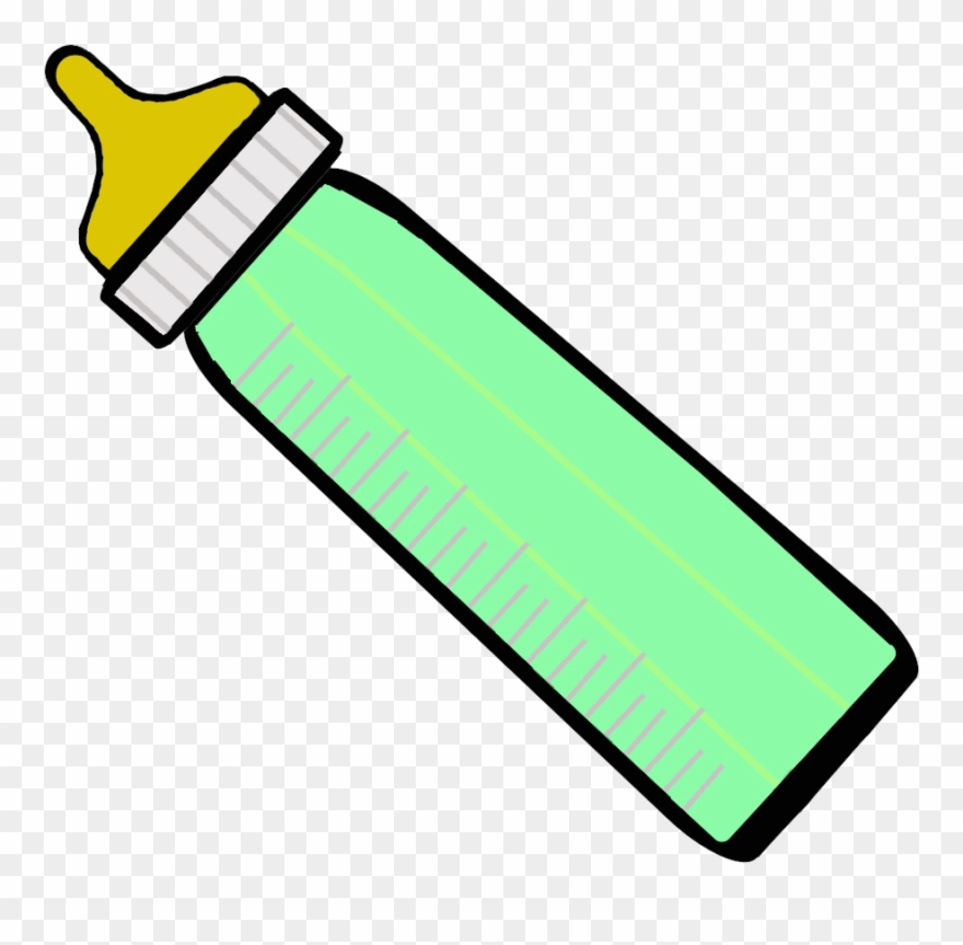 File - Babybottle - Wikimedia Commons - Cartoon Baby Bottle Green Clipart
