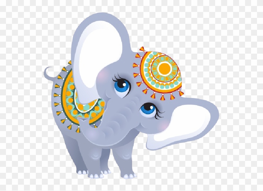 Funny Female Circus Elephant Elephants Pinterest Clip - Indian Baby Elephant Clipart - Png Download