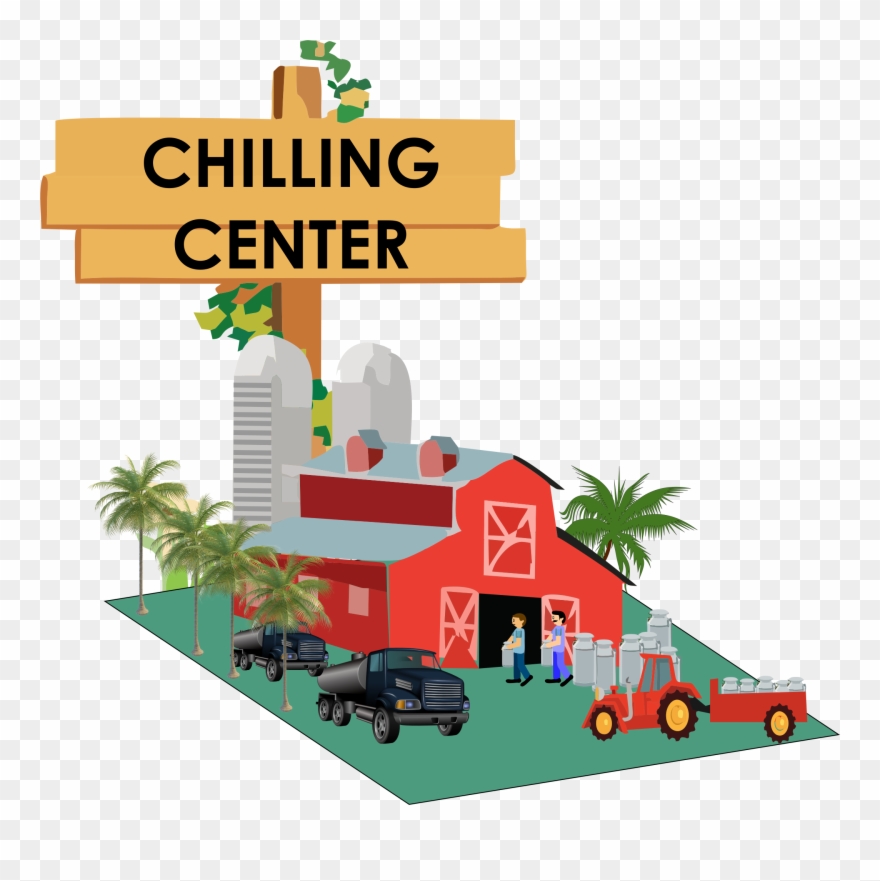 At This Stage Two Factors Are Considered To Be The - Milk Collection Center Cartoon Clipart