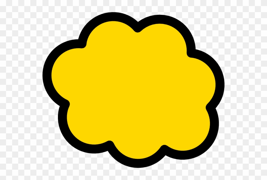 Yellow Cloud Vector Png Clipart
