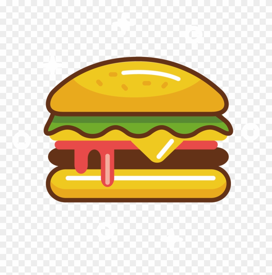 Hamburger Fast Cheeseburger Clip - Hamburguesas Animados En Png Transparent Png