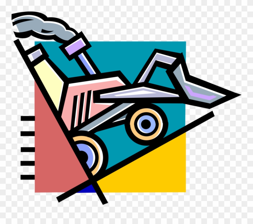 Construction Vector Image Illustration Of Industry - Clip Art - Png Download