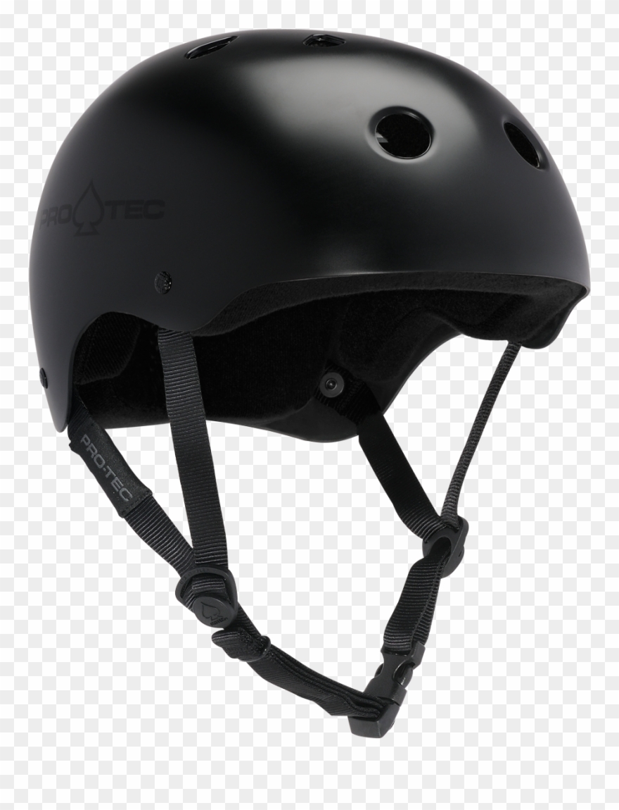 Satin Black Helmet - Skater Helmet Clipart