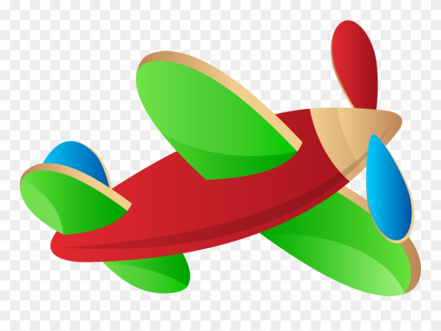 Miniature Clipart Plane - Toy Plane Vector Png Transparent Png