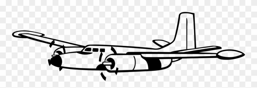 Airplane Propellerflygplan Computer Icons Drawing - Propeller Plane Clipart - Png Download