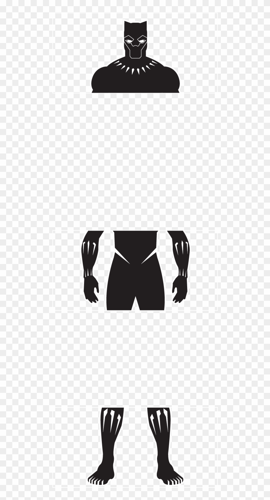 Suit Is Made Of Vibranium Weave, Which Absorbs The - Black Panther Suit Logo Clipart