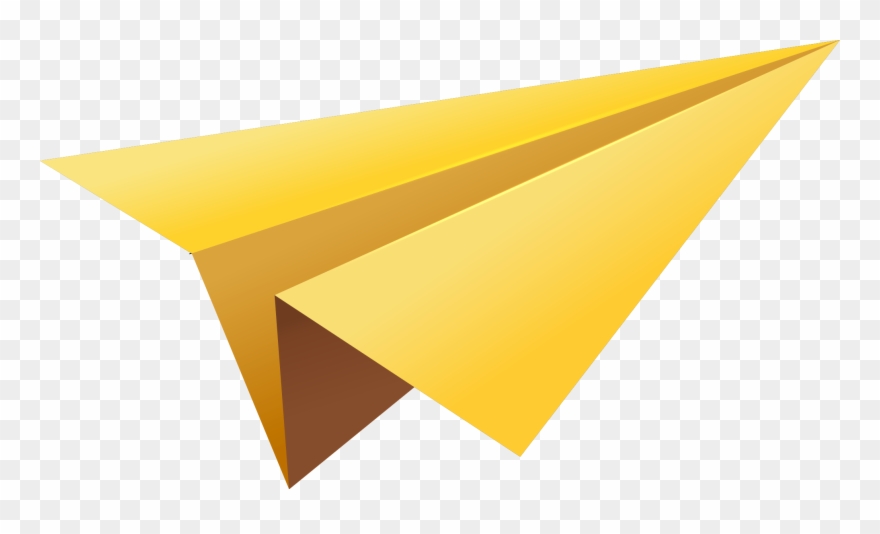 Yellow Paper, Paper Plane, Diy Papier, Clip Art, Yellow, - Paper Plane Clipart Png Transparent Png