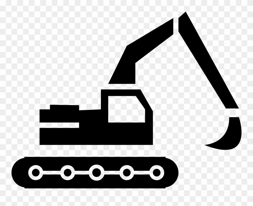 Banner Library Backhoe Clipart Engineering Equipment - Construccion Vector Png Iconos Transparent Png