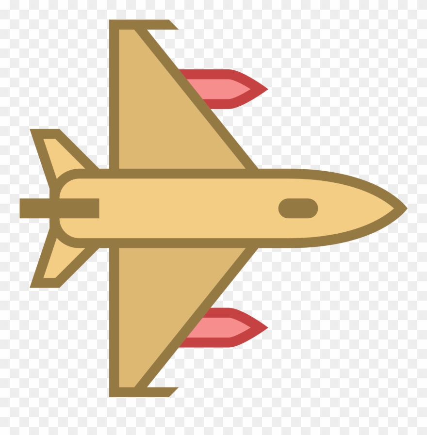 Jet Clipart Fighter Jet - Jet Birds Eye View - Png Download