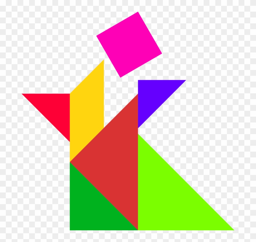 Toying With Tangrams Jigsaw Puzzles Triangle - Tangrams Clipart Transparent - Png Download