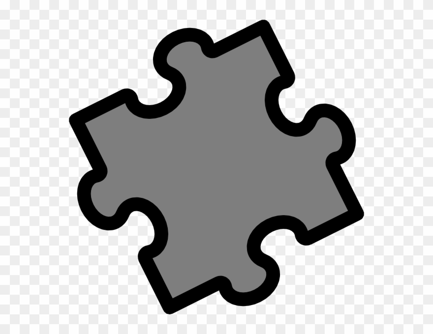 Puzzle - 2 Fitting Pieces Puzzle Clipart