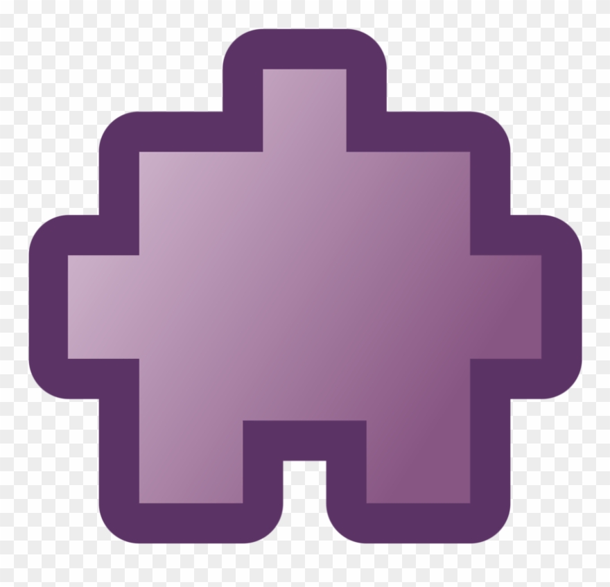 Puzzle Clipart Purple - Clip Art - Png Download