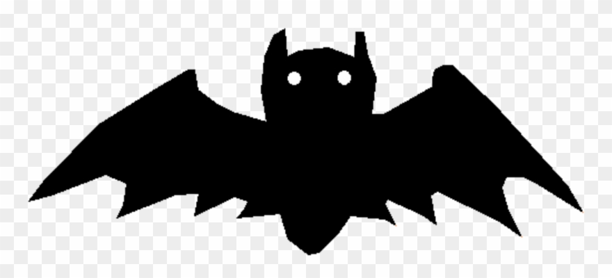 Bat Silhouette Cartoon Black Flight - Bat Clipart - Png Download