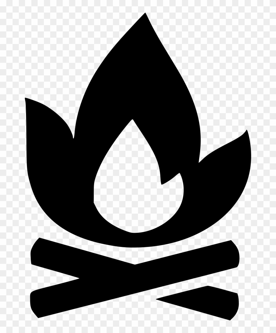 Svg Transparent Fire Hunting Forest Png - Camp Fire Svg Clipart