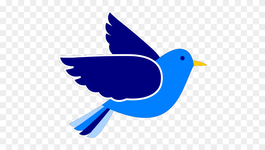 Pigeon Clipart Bird Fly - Blue Flying Bird Clipart - Png Download
