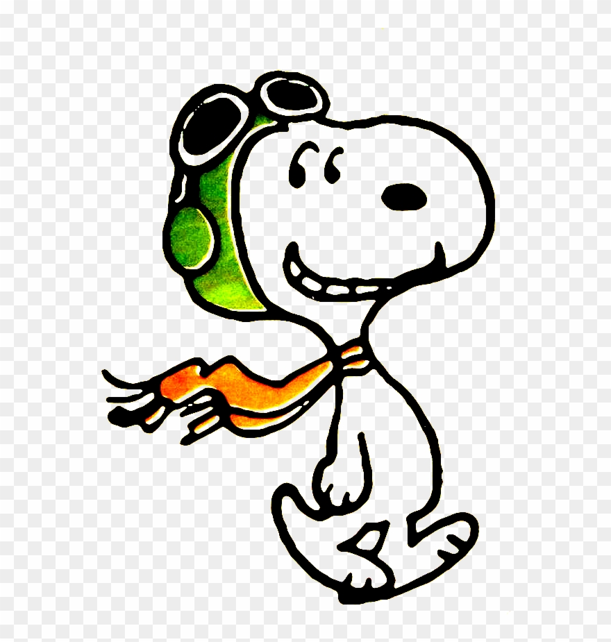 Snoopy Clipart Flying - Snoopy Flying Ace - Png Download