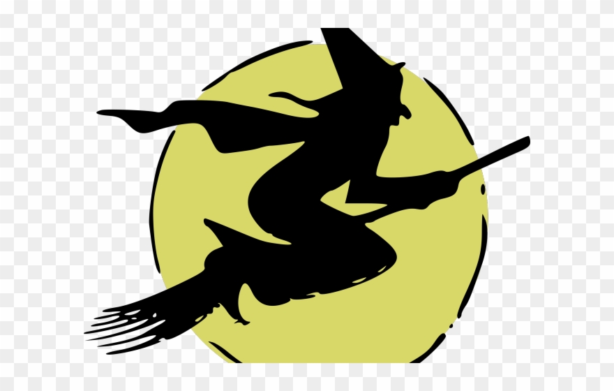 Witch Clipart Flying Witch - Witch Flying Clip Art - Png Download