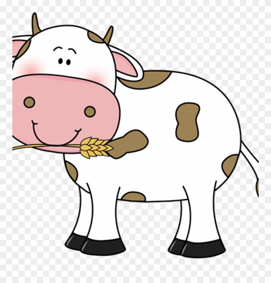 Free Cow Clipart Free Cow Clip Art Cow With Wheat In - Transparent Background Cow Clip Art - Png Download