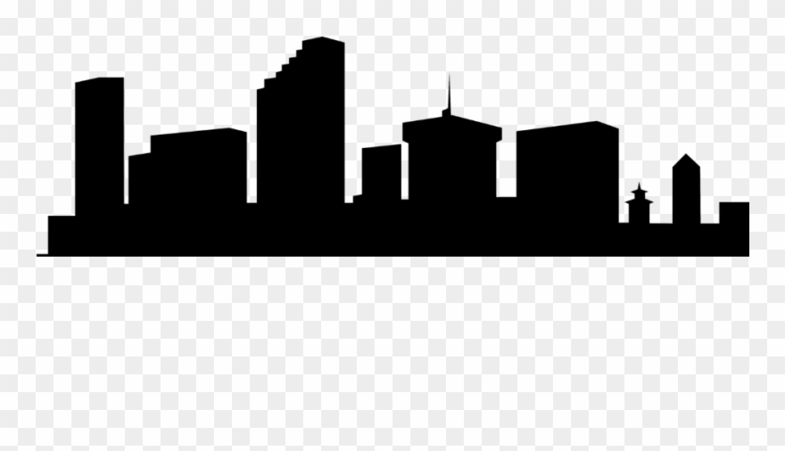 City Clipart Silhouette - Clip Art - Png Download